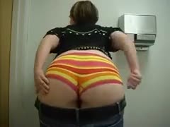 My PAWG girl is very proud of her big luscious derriere 